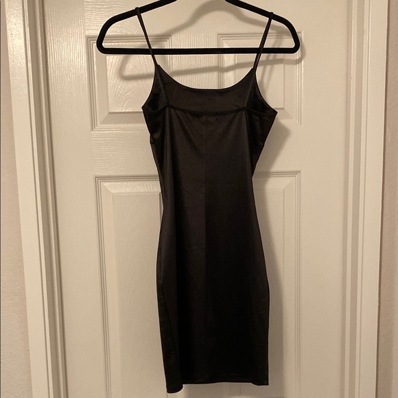 Black Spaghetti Strap Mini Dress. Size small - Picture 4 of 5